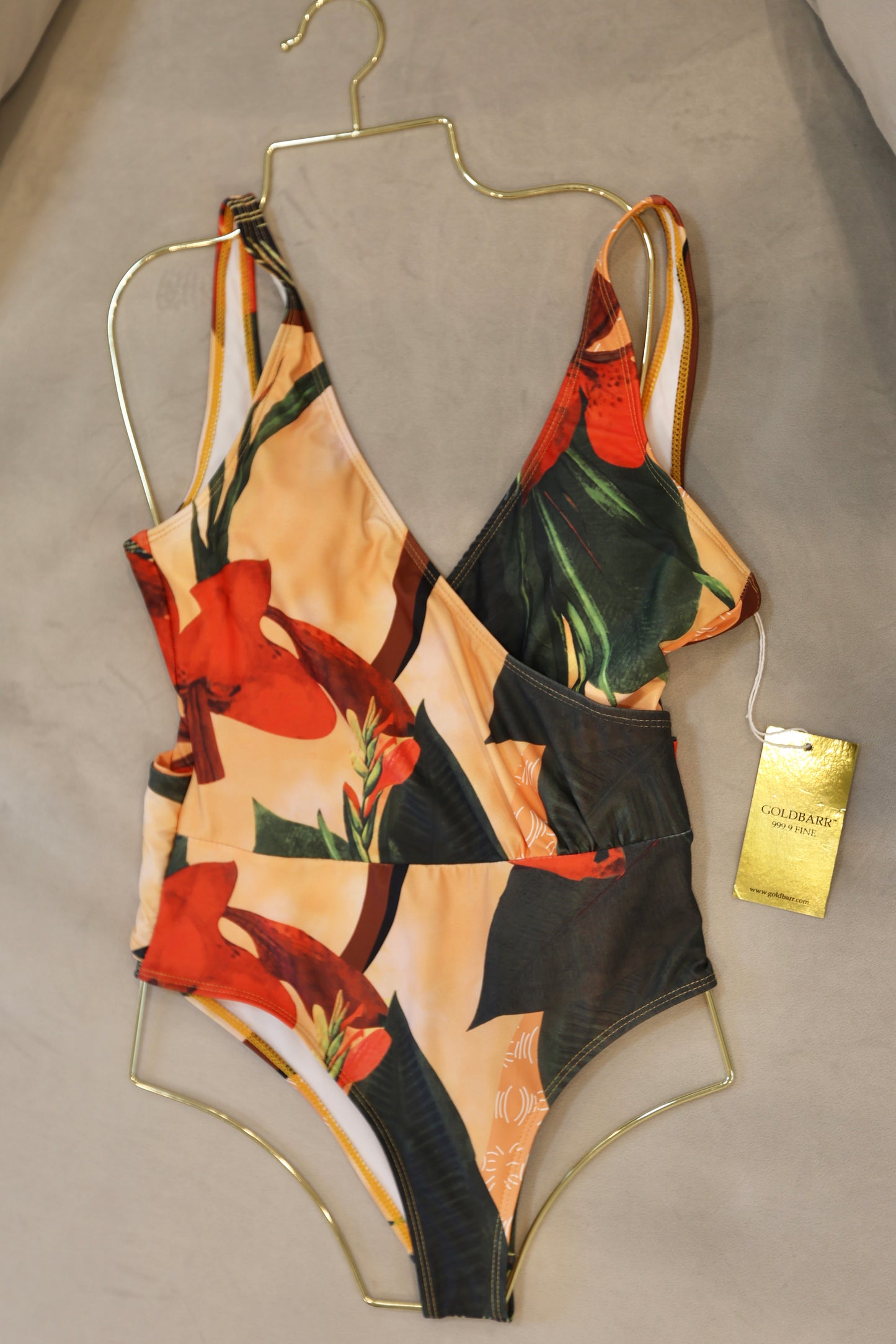 CARMELA tropical print one piece