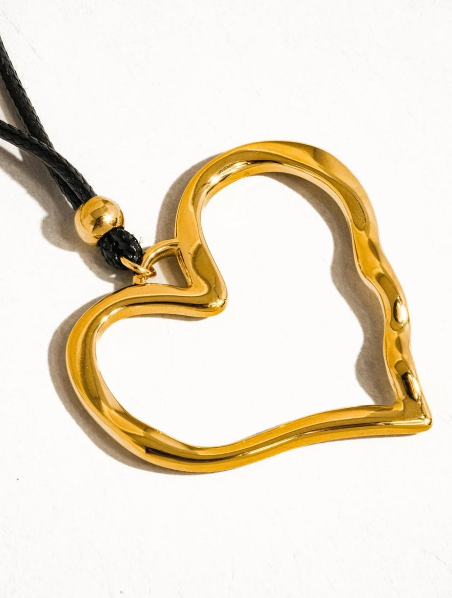 18K gold-plated Whole Heart Necklace