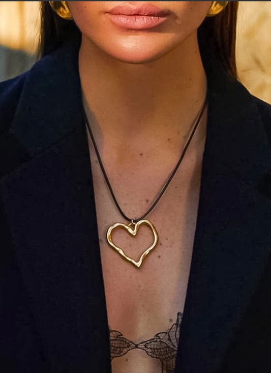 18K gold-plated Whole Heart Necklace