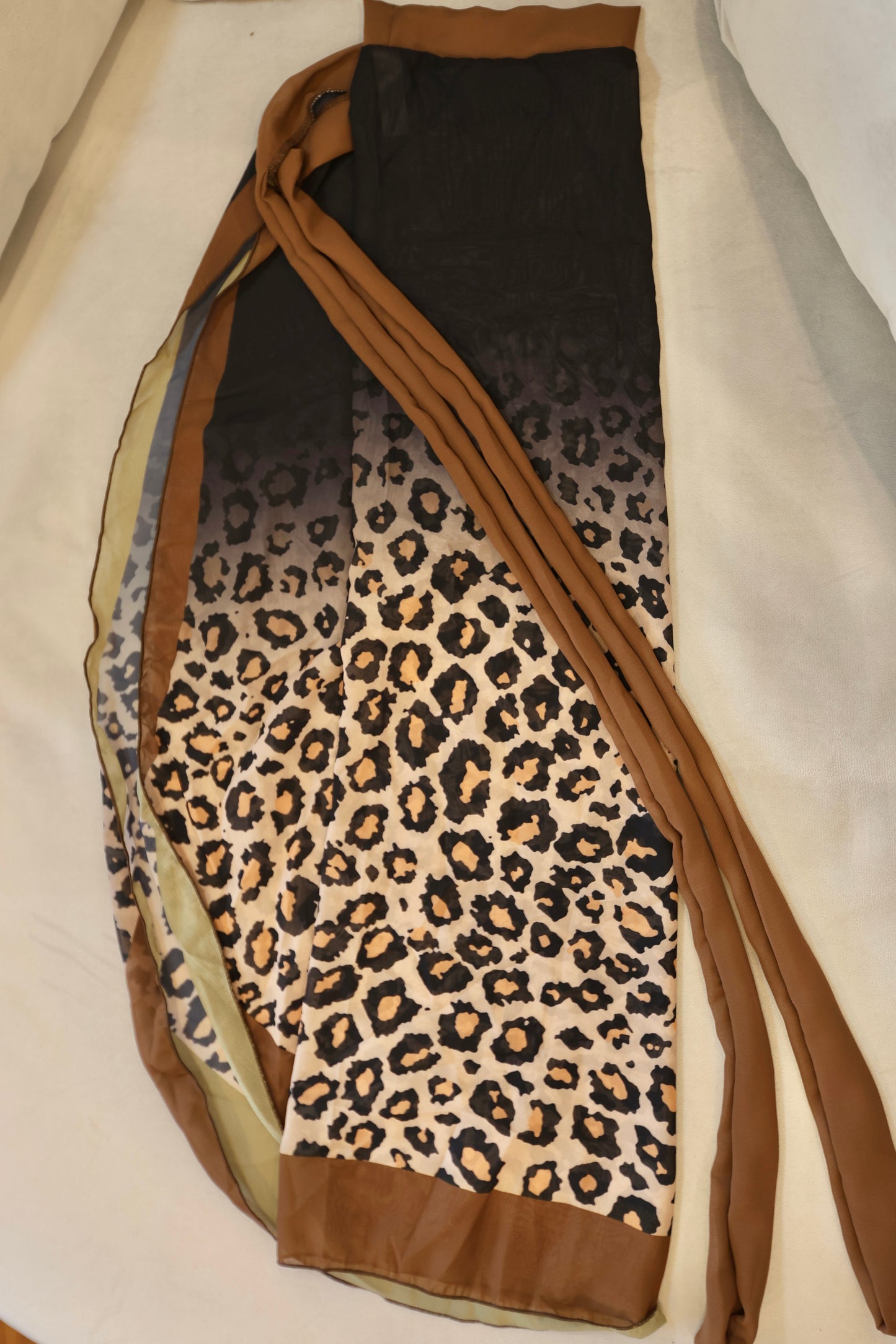 ADRIANA leopard print crisscross halter bikini set